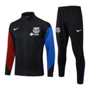 Conjunto Barcelona Treino 24/25 - Masculino Nike - Preto com detalhes em azul e vermelho