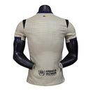 Camisa Barcelona II 25/26 - Jogador Nike Masculina - Bege com detalhes em azul e preto