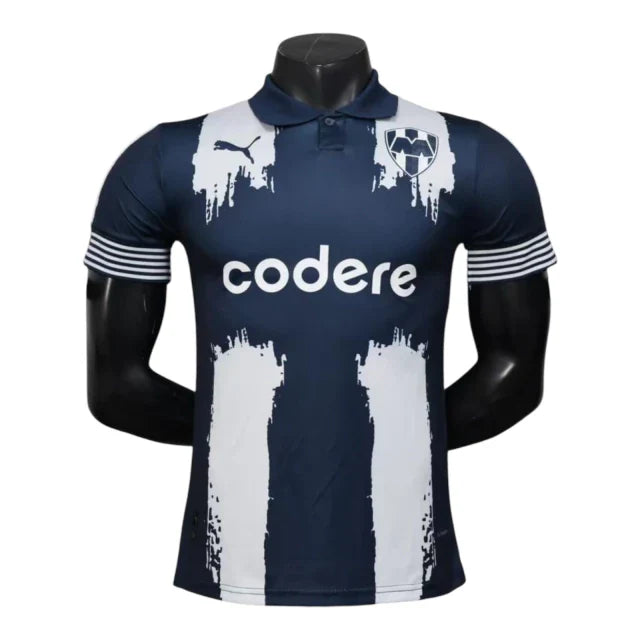 Camisa Monterrey Edição especial Mundial de Clubes I 25/26 - Jogador Puma Masculina - Azul com detalhes em branco