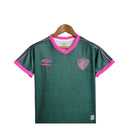 Kit Infantil Fluminense III 23/24 - Umbro - Verde com detalhes em rosa