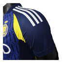 Camisa Al-Nassr II 24/25 - Jogador Adidas Masculina - Azul com detalhes em amarelo e branco