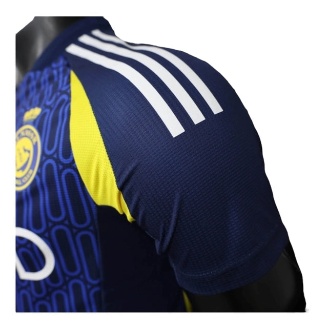 Camisa Al-Nassr II 24/25 - Jogador Adidas Masculina - Azul com detalhes em amarelo e branco