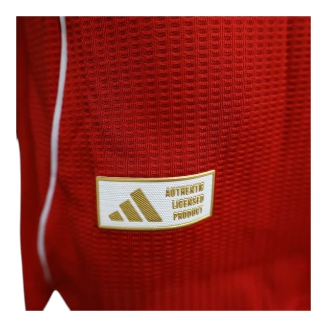 Camisa Liverpool I 24/25 - Jogador Adidas Masculina - Vermelha com detalhes em branco