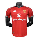 Camisa Manchester United I 25/26 - Jogador Adidas Masculina - Vermelha com detalhes em preto