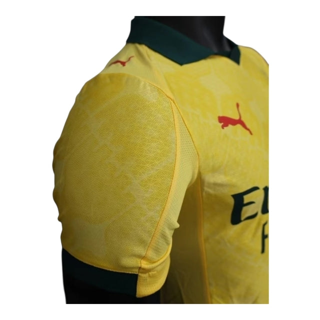 Camisa AC Milan III 25/26 - Jogador Puma Masculina - Amarela com detalhes em verde