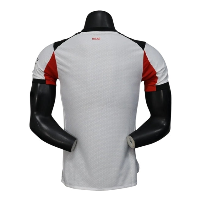 Camisa AC Milan II 25/26 - Jogador Puma Masculina - Branca com detalhes em vermelho e preto