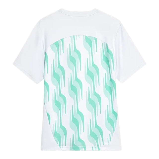 Camisa Palmeiras Pré-jogo 25/26 - Torcedor Puma Masculina - Branca com detalhes em verde