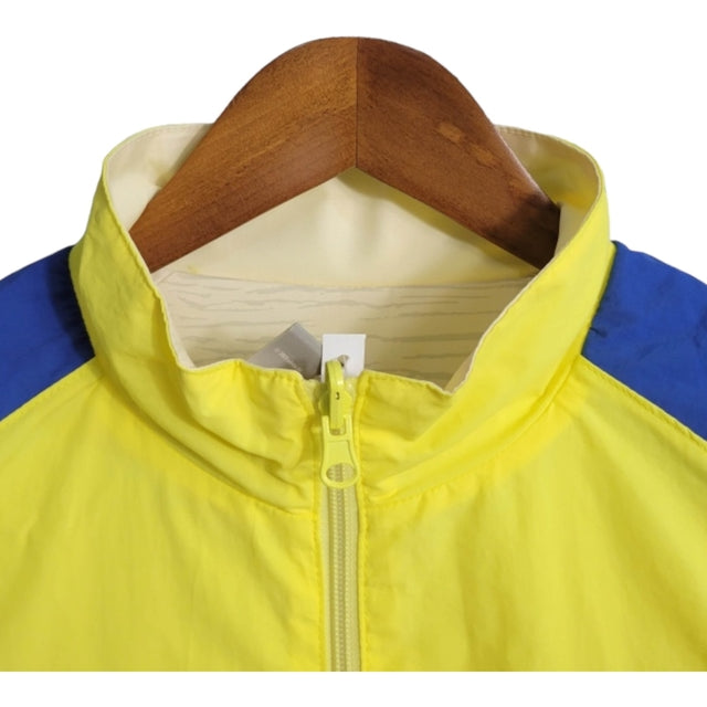 Jaqueta Corta-Vento Al-Nassr 23/24 dupla face - Masculina Dunes - Amarela com detalhes em azul