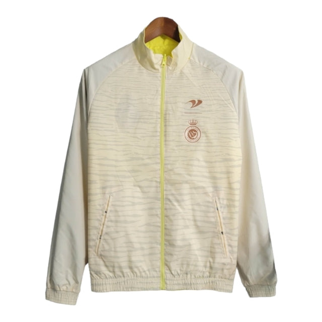 Jaqueta Corta-Vento Al-Nassr 23/24 dupla face - Masculina Dunes - Amarela com detalhes em azul
