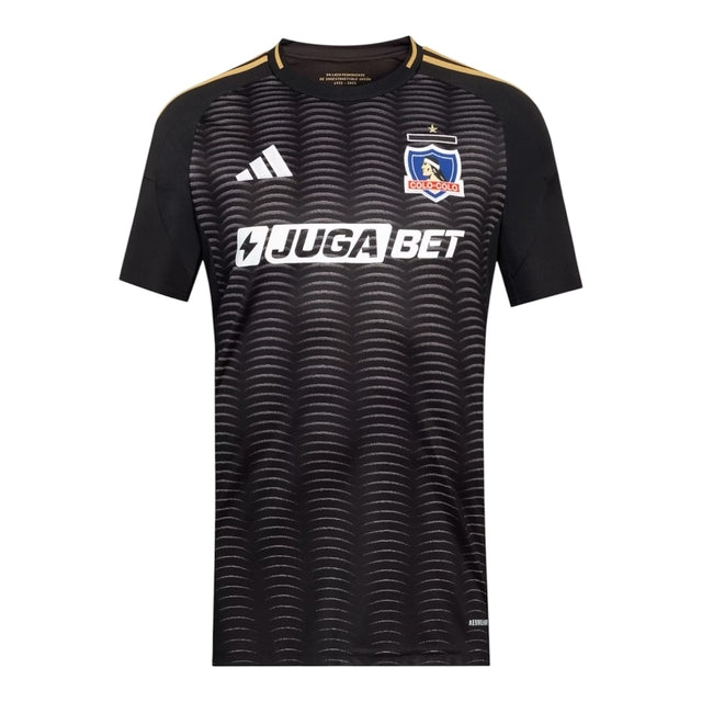 Camisa Colo Colo do Chile II 25/26 - Torcedor Adidas Masculina - Preta com detalhes em amarelo