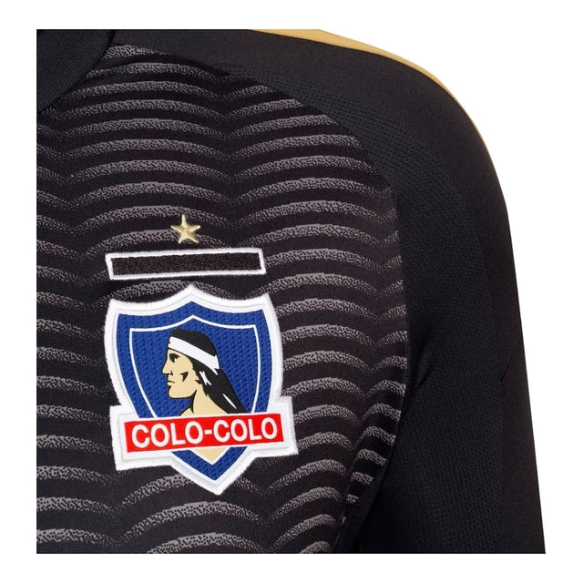 Camisa Colo Colo do Chile II 25/26 - Torcedor Adidas Masculina - Preta com detalhes em amarelo