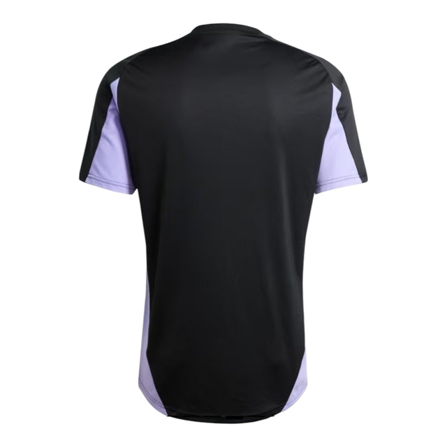 Camisa Colo Colo do Chile Treino 25/26 - Torcedor Adidas Masculina - Preta com detalhes em roxo e branco