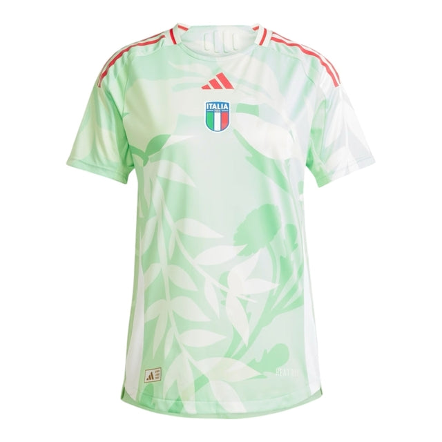 Camisa Seleção Itália Eurocopa II 25/26 -  Adidas Feminina - Branca com detalhes em verde