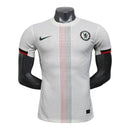Camisa Chelsea II 25/26 - Jogador Nike Masculina - Branca com detalhes em verde e vermelho