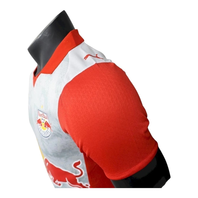 Camisa Red Bull Leipzig I 25/26 - Jogador Nike Masculina - Branca e vermelha