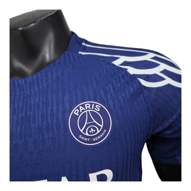 Camisa Paris Saint-Germain Treino 25/26 - Jogador Jordan Masculina - Azul com detalhes em branco