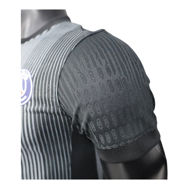 Camisa Paris Saint-Germain Goleiro 25/26 - Jogador Nike Masculina - Preta com detalhes em branco