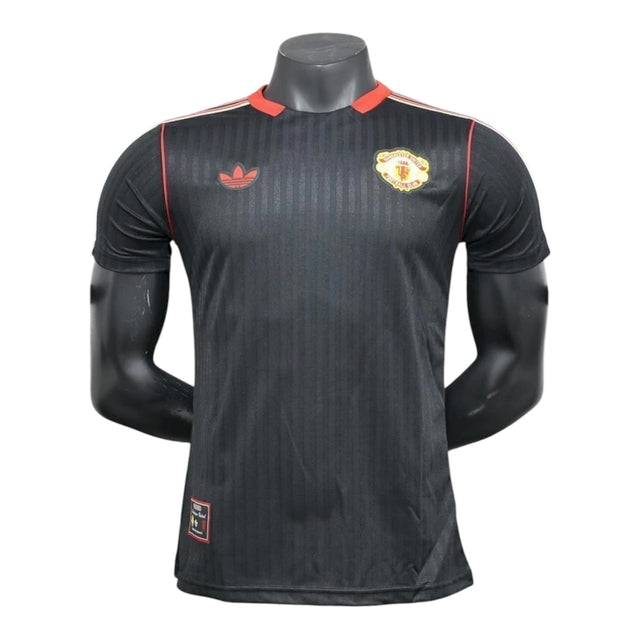 Camisa Manchester United Icon 25/26 - Jogador Adidas Masculina - Preta