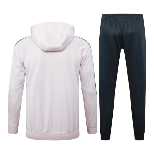 Conjunto Real Madrid 25/26 - Masculino Adidas - Bege com detalhes em cinza