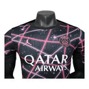 Camisa Paris Saint-German Pré-jogo 25/26 - Jogador Jordan Masculina - Preta com detalhes em rosa