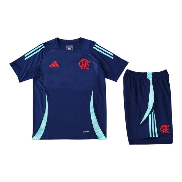 Kit Treino adulto - Camisa e Shorts - Flamengo Adidas 25/26 - Azul