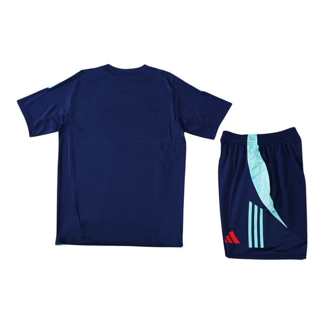 Kit Treino adulto - Camisa e Shorts - Flamengo Adidas 25/26 - Azul