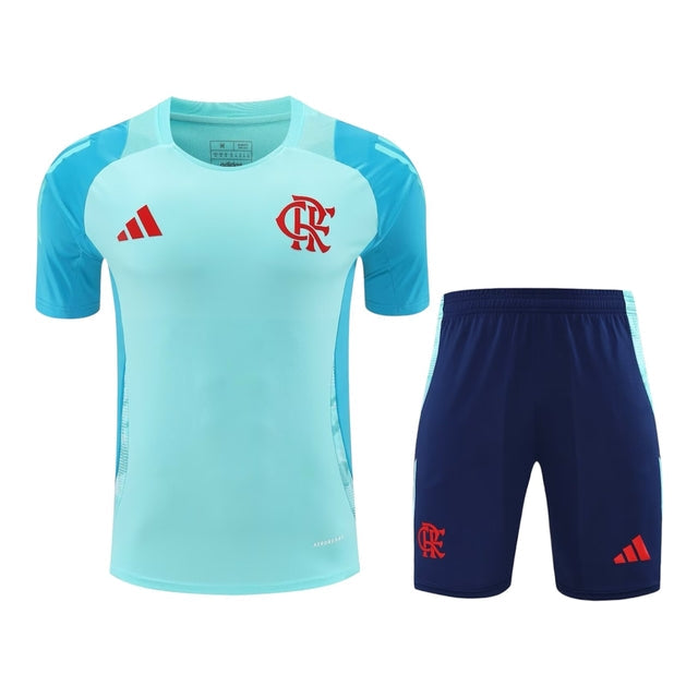 Kit Treino adulto - Camisa e Shorts - Flamengo Adidas 25/26 - Azul
