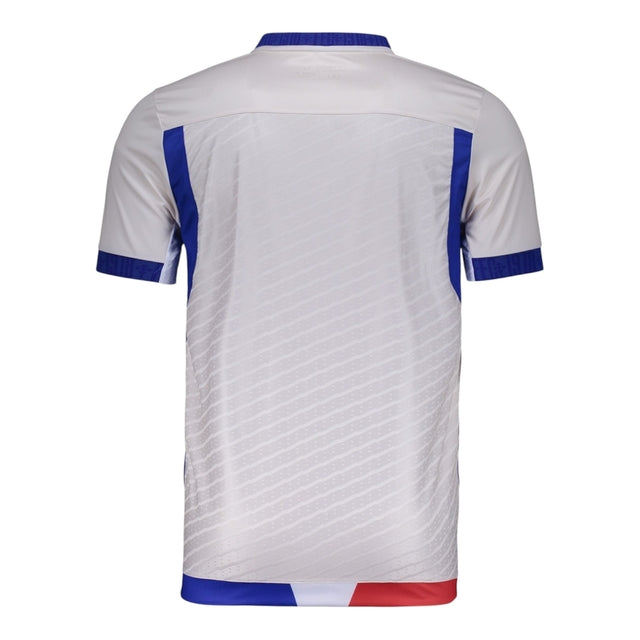 Camisa Fortaleza Goleiro I 25/26 - Torcedor Volt Masculina - Bege com detalhes em vermelho e azul