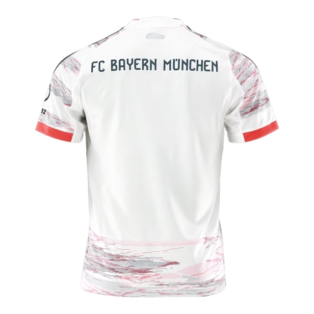 Camisa Bayern de Munique II 25/26 -  Adidas Feminina - Bege com detalhes em vermelho e azul