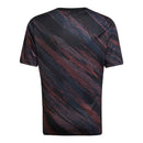 Camisa Bayern de Munique Pré-jogo 25/26 - Torcedor Adidas Masculina - Preta com detalhes em vermelho e azul