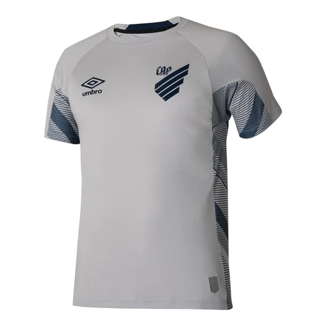 Camisa Athletico Paranaense Goleiro 25/26 - Torcedor Umbro Masculina - Cinza com detalhes em azul