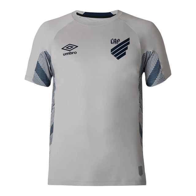 Camisa Athletico Paranaense Goleiro 25/26 - Torcedor Umbro Masculina - Cinza com detalhes em azul