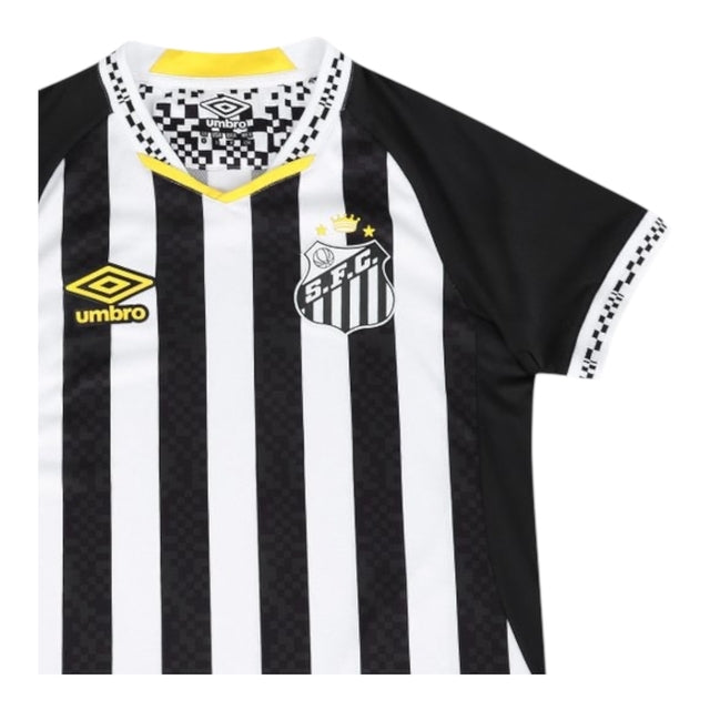Camisa Santos II 25/26 -  Umbro Feminina - Branca e preta