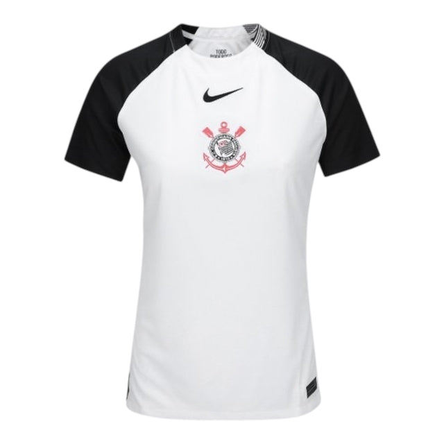 Camisa Corinthians I 25/26 -  Nike Feminina - Preta e branca