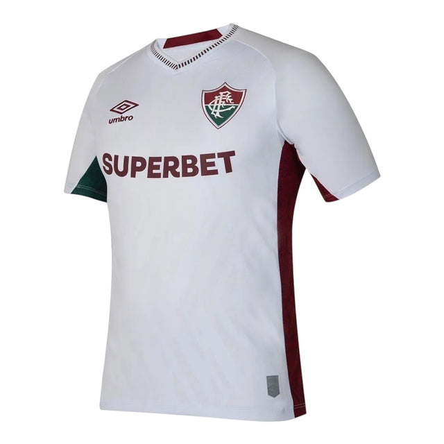 Camisa Fluminense II 25/26 - Torcedor Umbro Masculina - Branca com detalhes em verde e vermelho