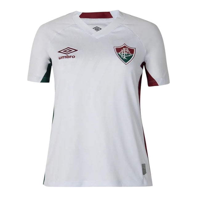 Camisa Fluminense II 25/26 -  Umbro Feminina - Branca com detalhes em verde e vermelho