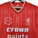 Camisa Retrô Liverpool 1985/1986 - Masculina - Vermelha com detalhes em branco