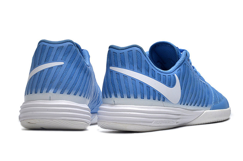 Chuteira Nike Lunar Gato II Futsal - Azul/Branco